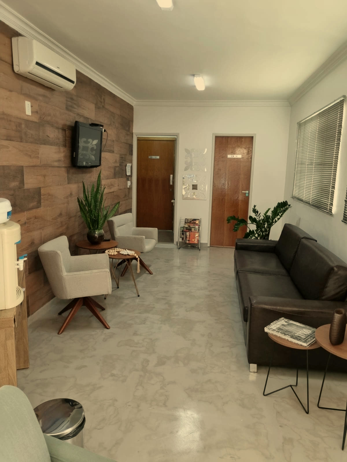 Sala de espera da clínica